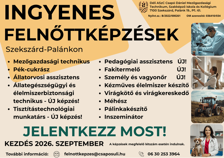 Ingyenes felnőttképzéseink