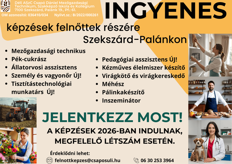 Ingyenes felnőttképzéseink