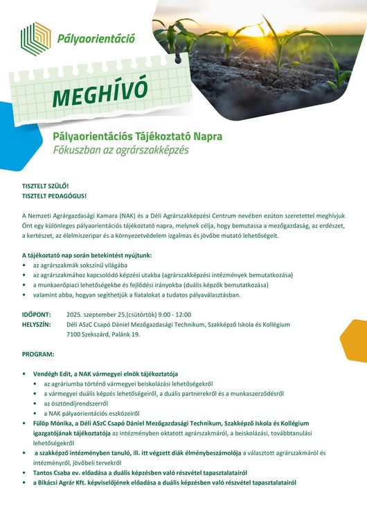 Pályaorientációs nap