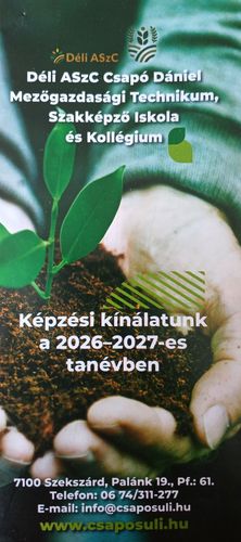 Képzési kínálatunk a 2026/2027-es tanévben