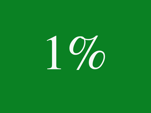 Adó 1 százalék